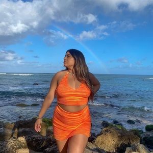 Princess polly orange two piece set